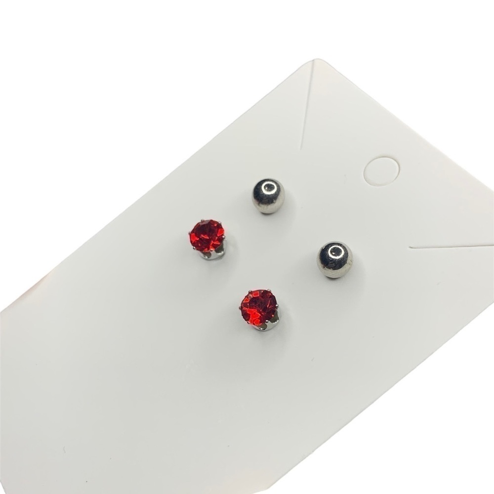Silver earring set